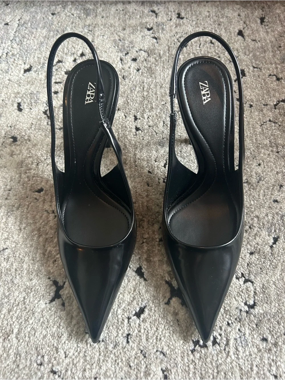 NWOT Zara Slingback Pointed Toe Pumps Size 7.5/38